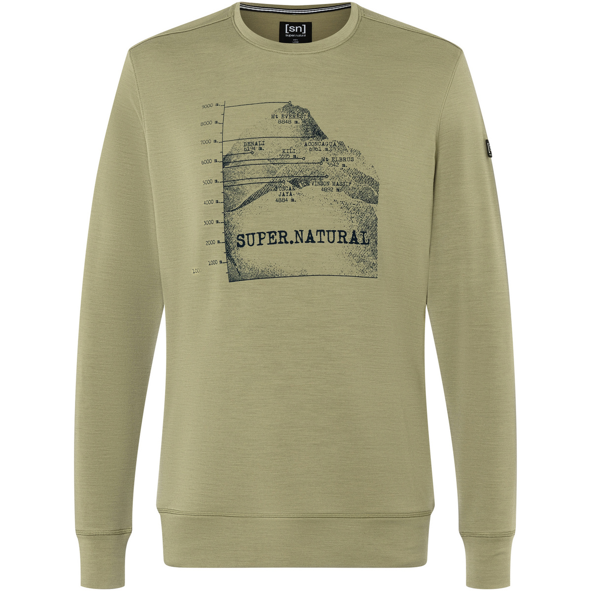 Super.Natural Herren 7 Peaks Crew Pullover Super.Natural Herren 7 Peaks Crew Pullover von Super.Natural