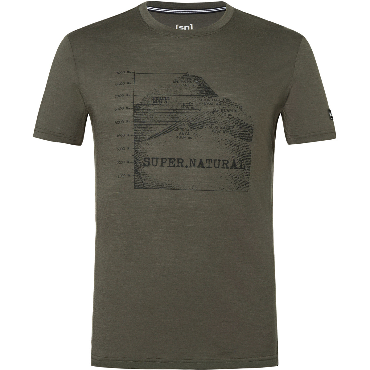 Super.Natural Herren 7 Peaks T-Shirt Super.Natural Herren 7 Peaks T-Shirt von Super.Natural