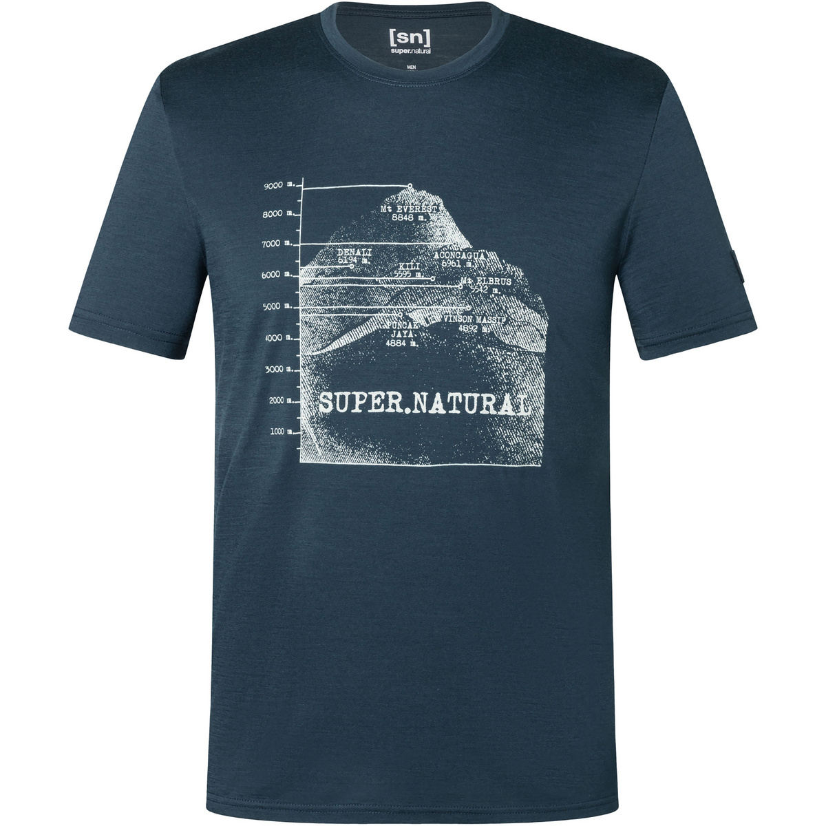 Super.Natural Herren Bio J 7 Peaks T-Shirt von Super.Natural