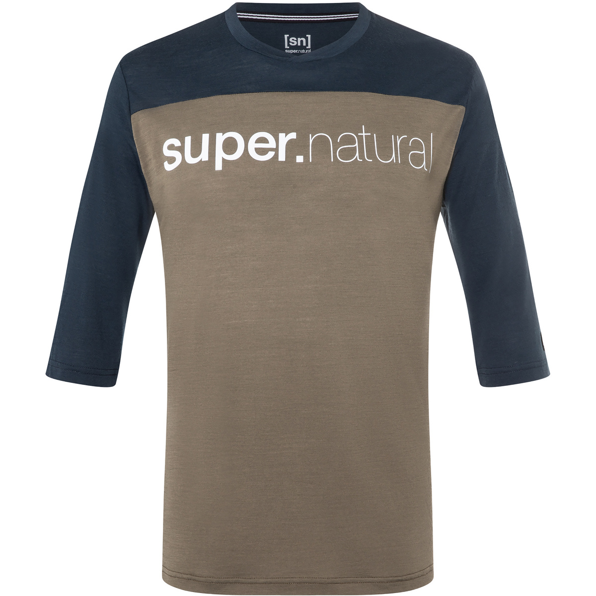 Super.Natural Herren Contrast 3/4 T-Shirt von Super.Natural