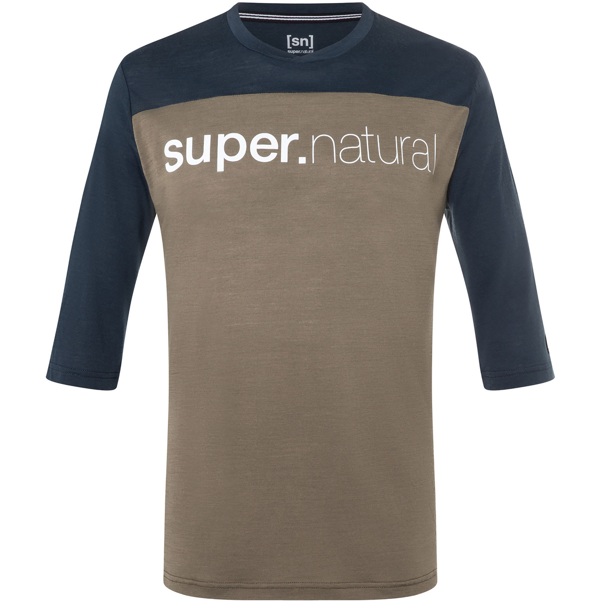 Super.Natural Herren Contrast 3/4 T-Shirt