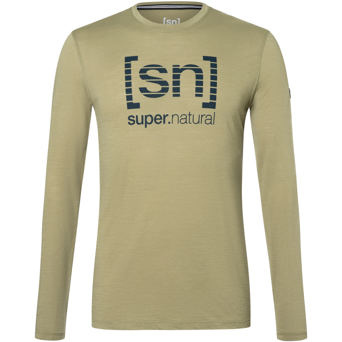 Super.Natural Herren Grid Logo Longsleeve von Super.Natural