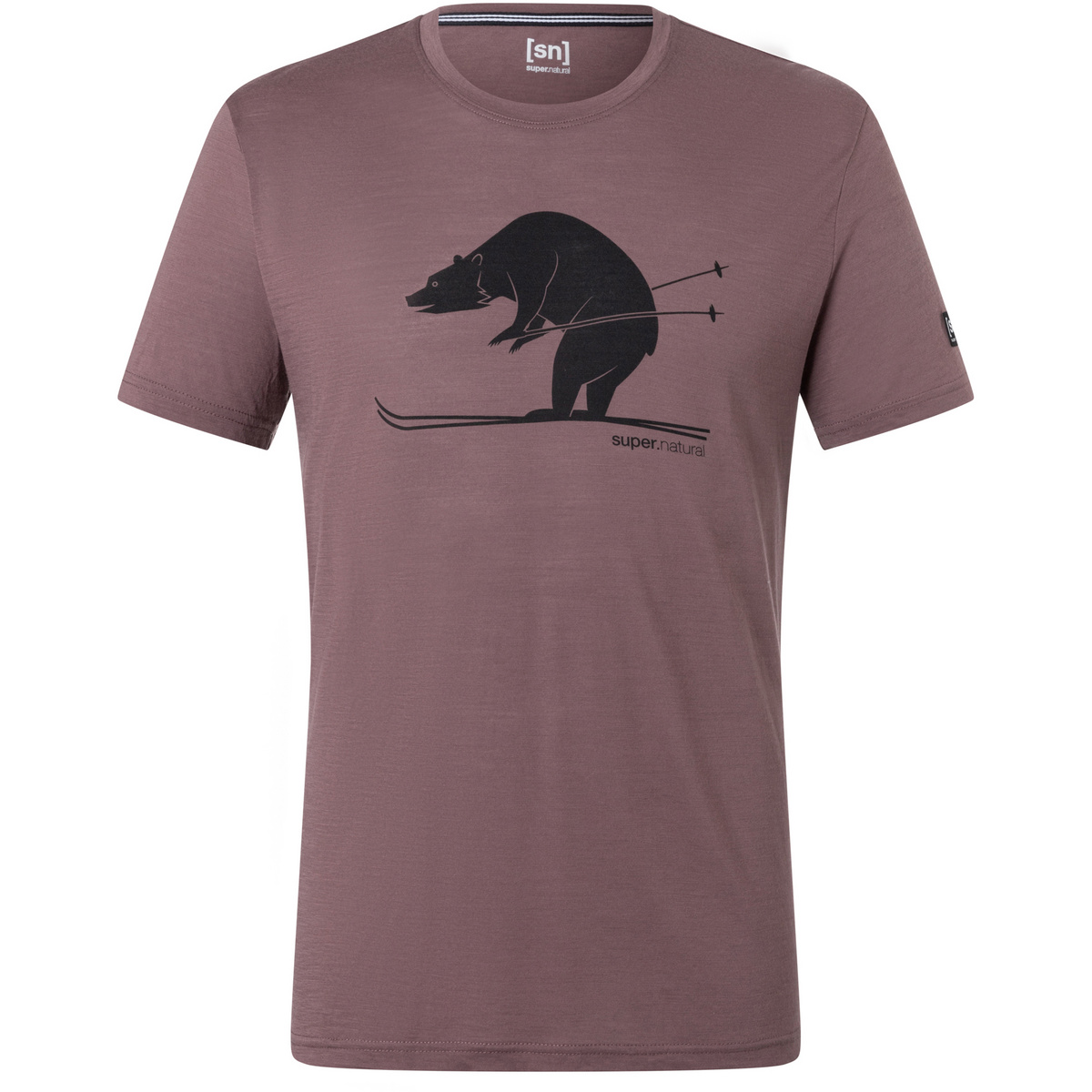 Super.Natural Herren Skiing Bear T-Shirt von Super.Natural