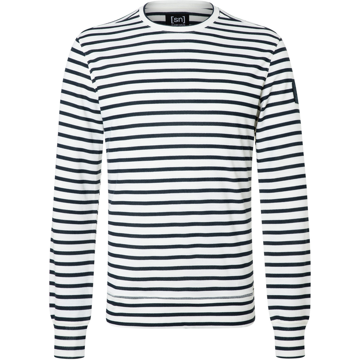 Super.Natural Herren Solution Stripe Bio Crew Longsleeve von Super.Natural