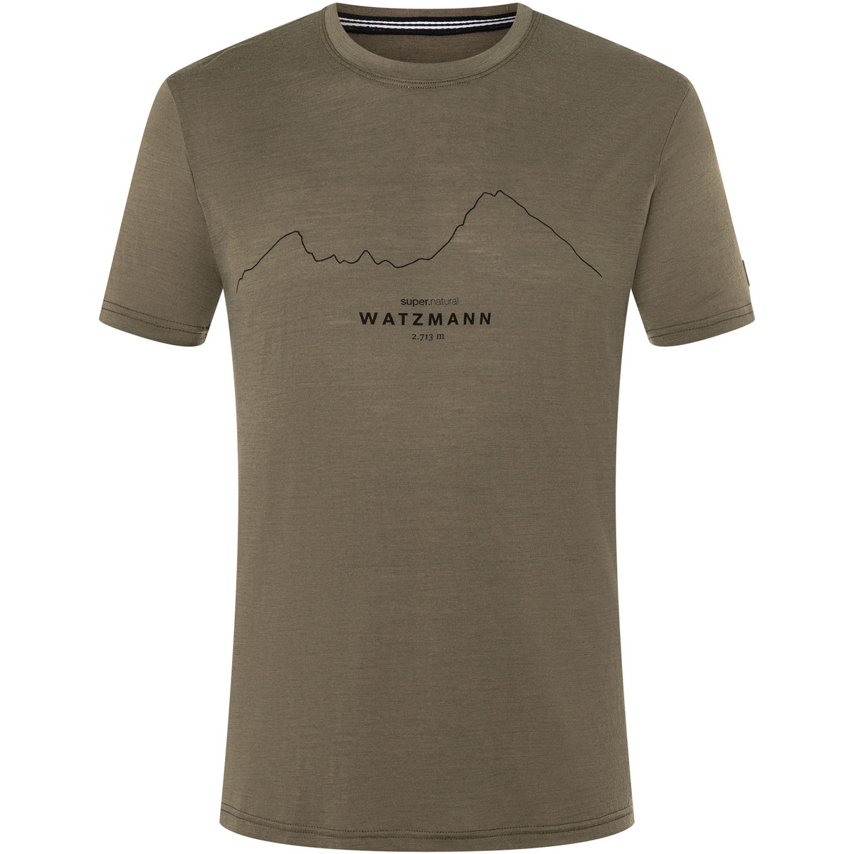 Super.Natural Herren Watzmann T-Shirt von Super.Natural