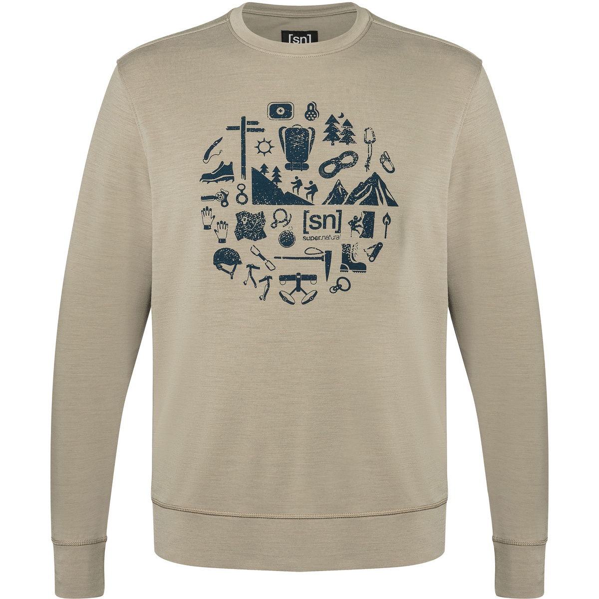 Super.Natural Herren Well Equipped Crew Pullover Super.Natural Herren Well Equipped Crew Pullover von Super.Natural