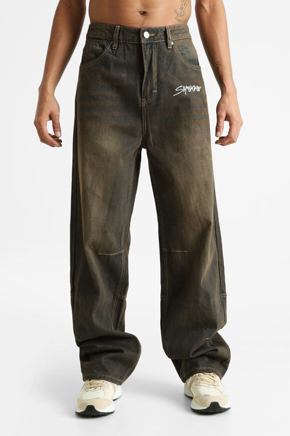 Supercrew Baggy Fit Jeans | Schwarz/Braun | Herren | 32 Supercrew Baggy Fit Jeans | Schwarz/Braun | Herren | 32 von Supercrew