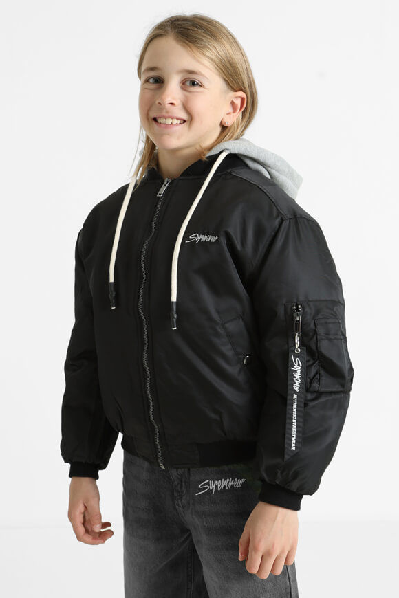 Supercrew Bomberjacke | Schwarz | Jungen  | 10 von Supercrew