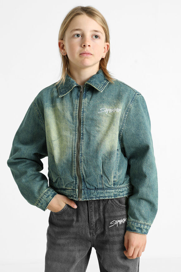 Supercrew Jeansjacke | Blau/Grün | Jungen  | 10 von Supercrew