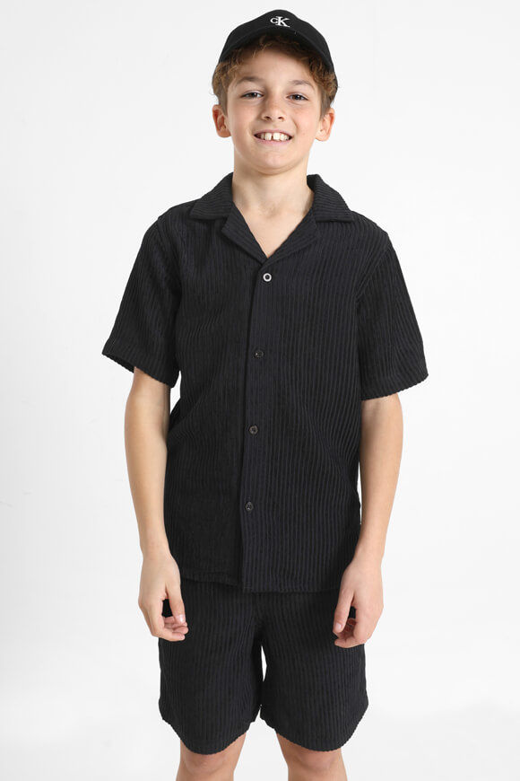 Supercrew Samt Hemd | Schwarz | Jungen  | 10 von Supercrew