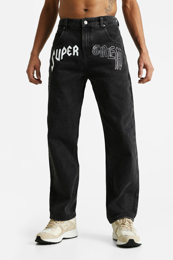 Supercrew Straight Fit Jeans | Schwarz | Herren  | 28 von Supercrew