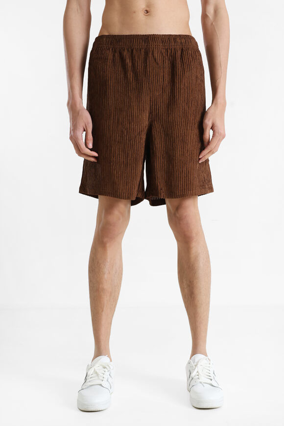 Supercrew Strukturierte Stoffshorts | Braun | Herren  | M von Supercrew