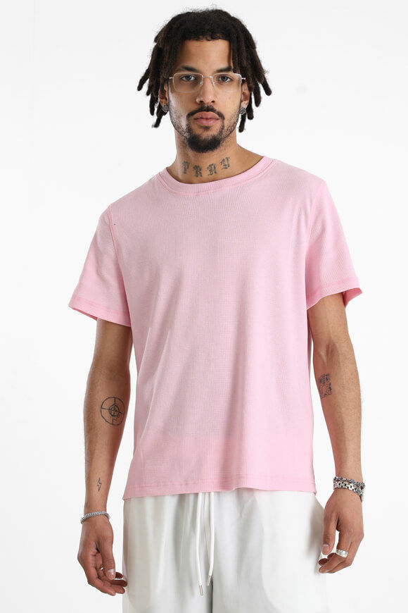 Supercrew Strukturiertes T-Shirt | Pink | Herren  | L von Supercrew