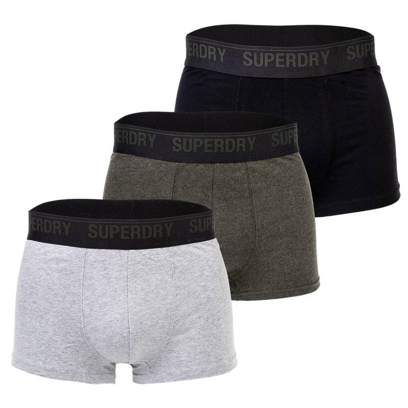 Boxershort 3er Pack Bequem Sitzend-trunk Multi Triple Pack Herren Taubengrau S von Superdry