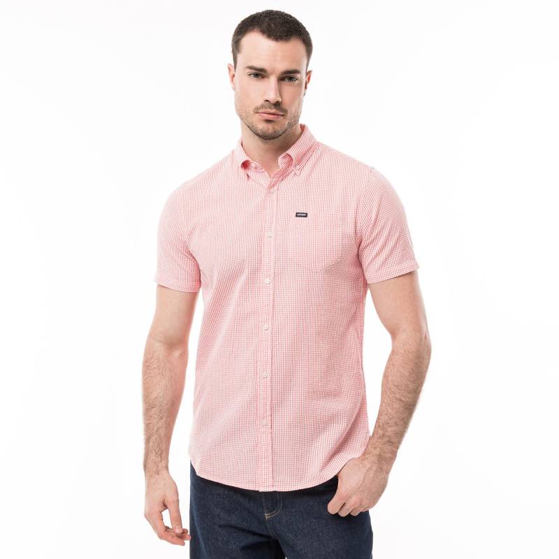 Hemd, Kurzarm Herren Pink L von Superdry