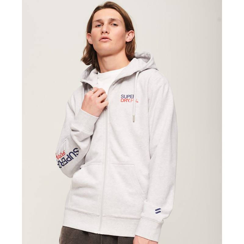 Hoodie Herren Grau M von Superdry