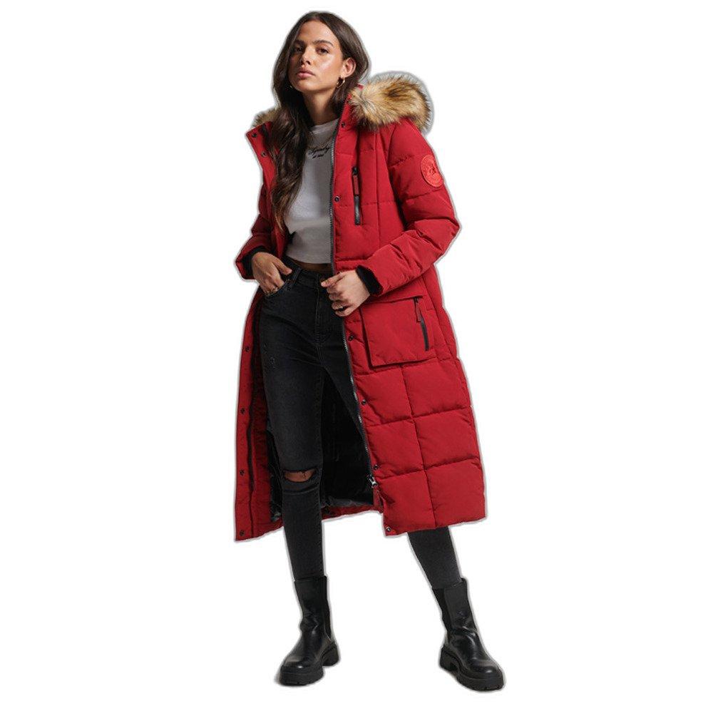 Ange Daunenjacke Mit Kunstpezbesatz Für Damen Everest Damen  L von Superdry