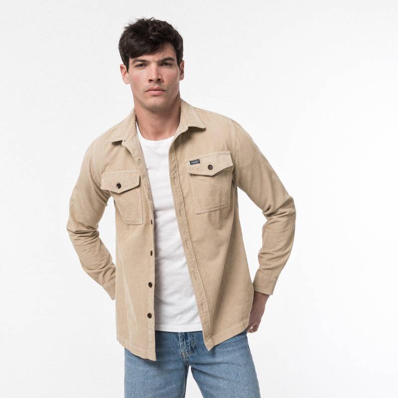 Overshirt Herren Taupe M von Superdry