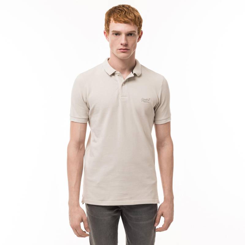 Poloshirt, Kurzarm Herren Beige M von Superdry