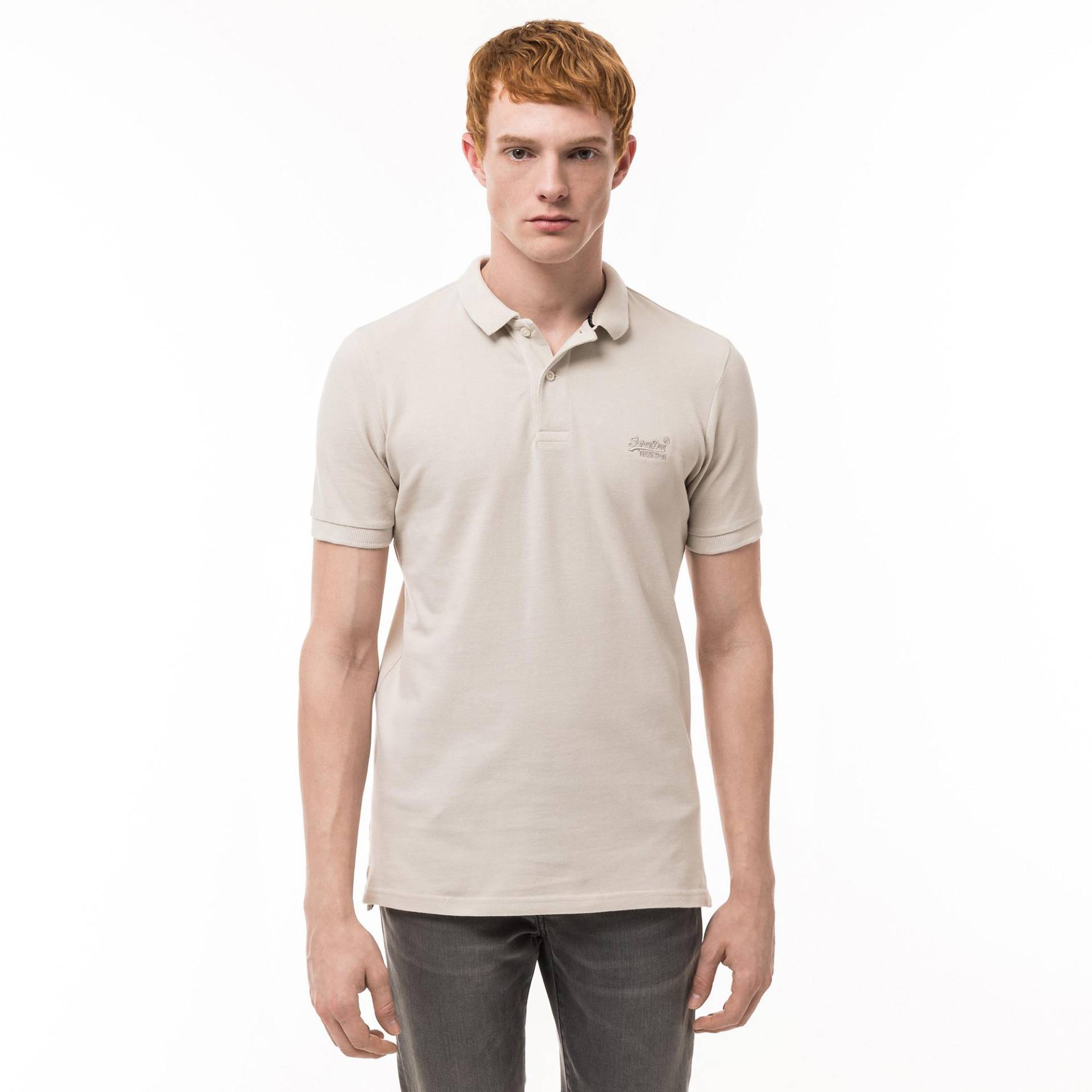 Superdry - Poloshirt, kurzarm, für Herren, Beige, Größe S von Superdry