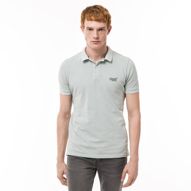 Poloshirt, Kurzarm Herren Grün S von Superdry