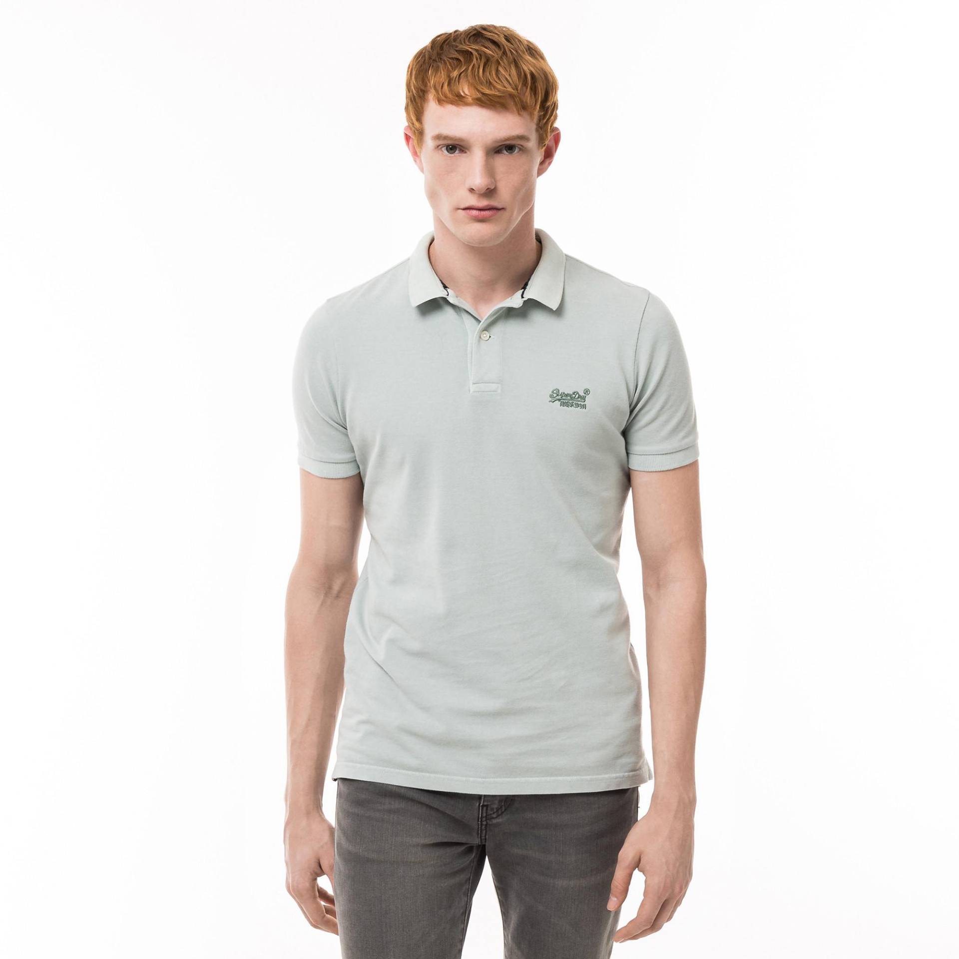 Poloshirt, Kurzarm Herren Grün XXL von Superdry