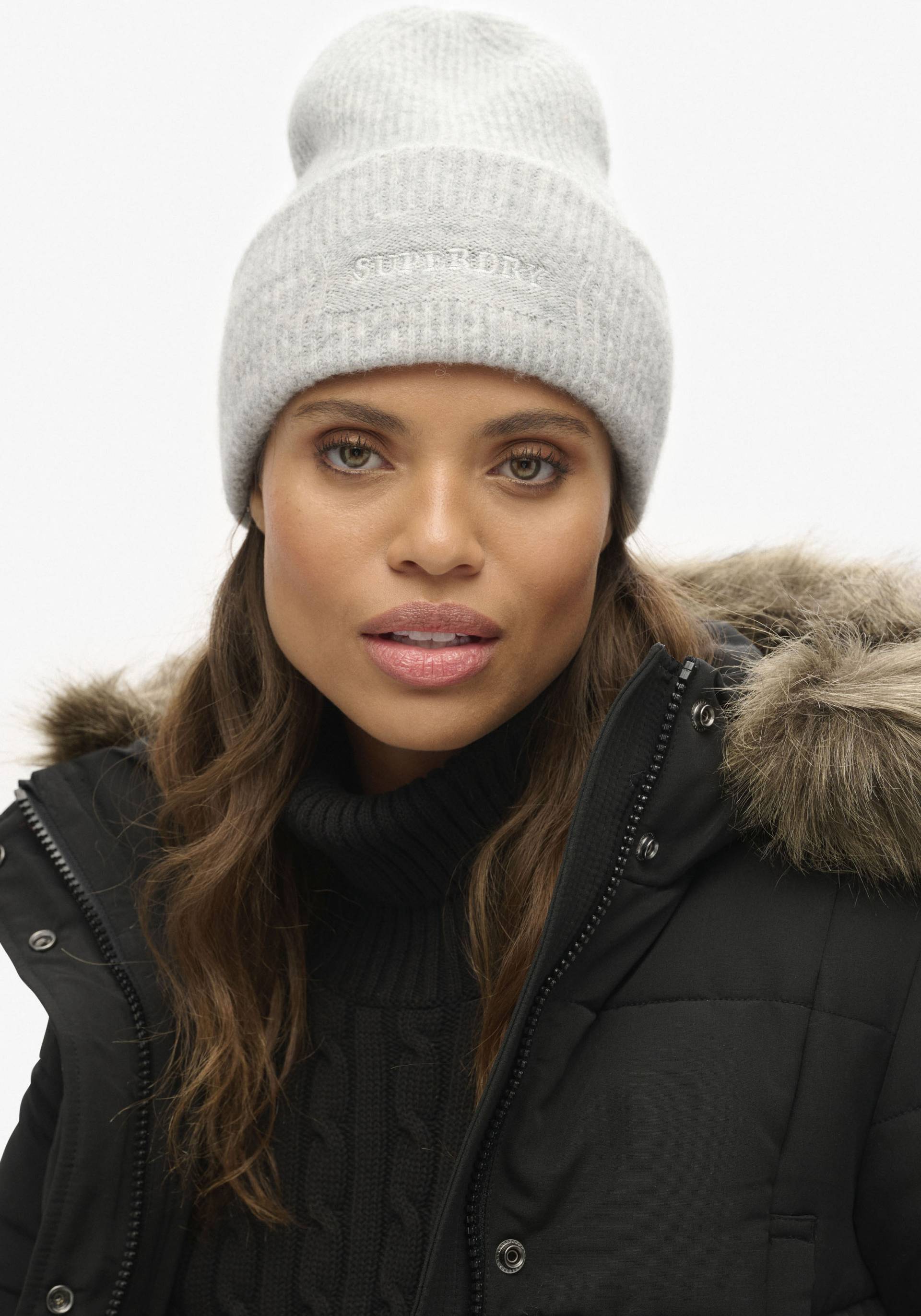 Superdry Beanie »SOFT RIB KNIT BEANIE HAT« Superdry Beanie »SOFT RIB KNIT BEANIE HAT« von Superdry