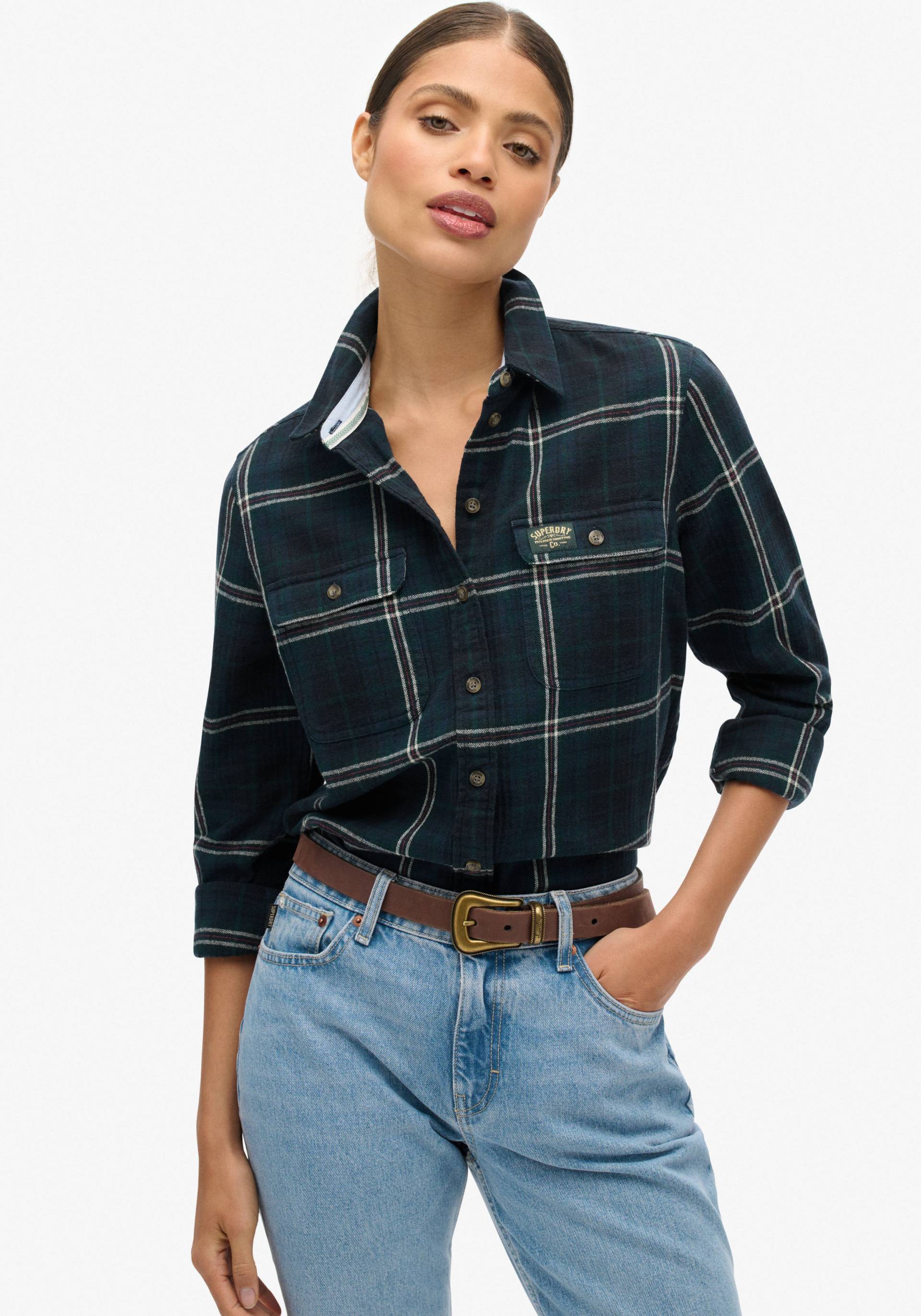 Superdry Flanellbluse »LUMBERJACK CHECK FLANNEL SHIRT« Superdry Flanellbluse »LUMBERJACK CHECK FLANNEL SHIRT« von Superdry