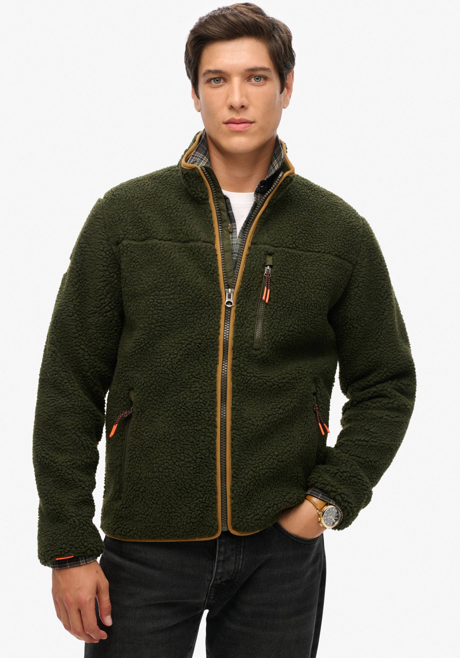 Superdry Fleecejacke »OUTDOOR FULL ZIP FLEECE«, ohne Kapuze Superdry Fleecejacke »OUTDOOR FULL ZIP FLEECE«, ohne Kapuze von Superdry