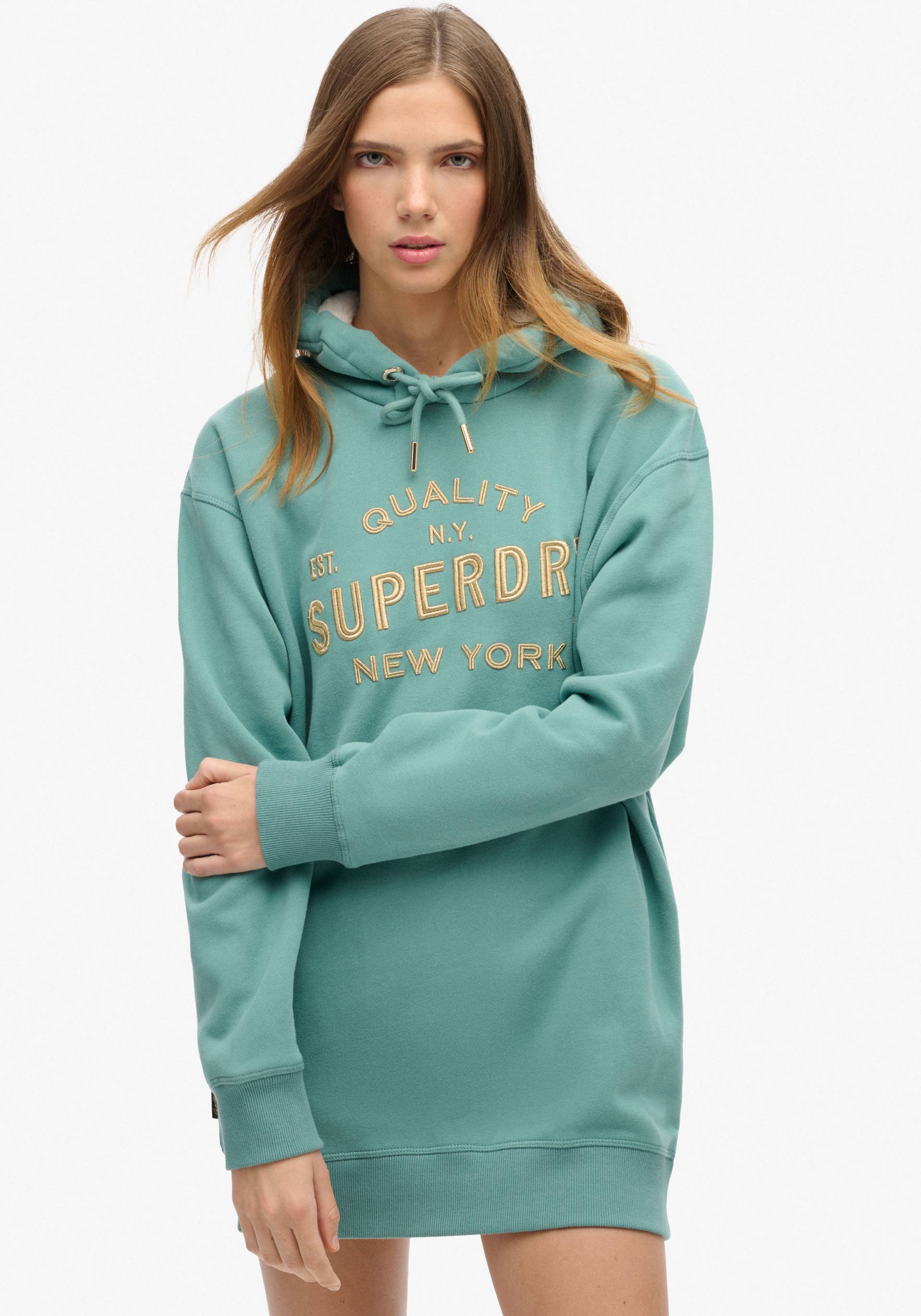 Superdry Jerseykleid »LUXE METALLIC LOGO HOOD DRESS« Superdry Jerseykleid »LUXE METALLIC LOGO HOOD DRESS« von Superdry