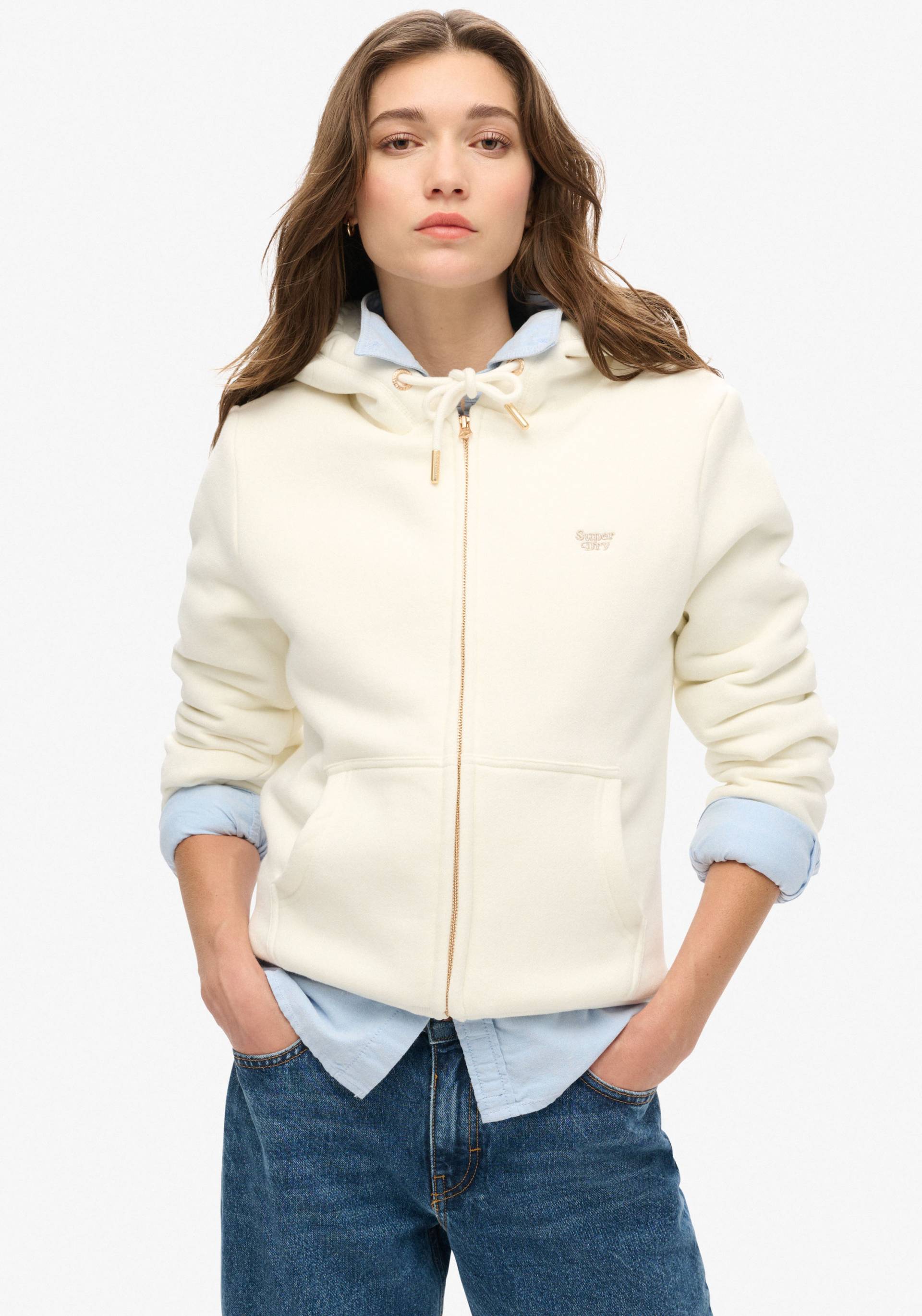 Superdry Kapuzensweatjacke »ESSENTIAL BORG LINED ZIP HOOD« von Superdry