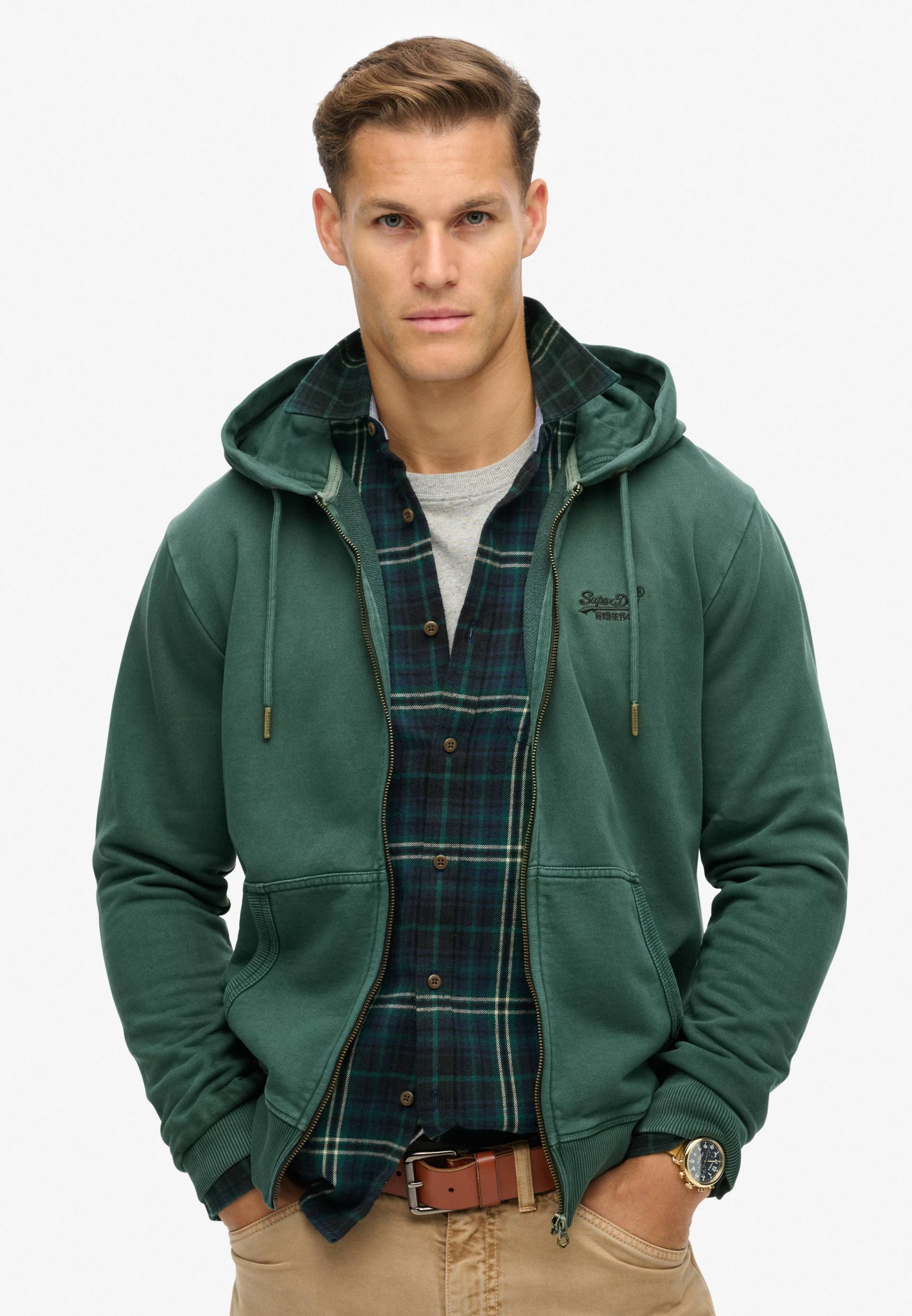 Superdry Kapuzensweatjacke »ESSENTIAL LOGO WASHED ZIPHOOD« Superdry Kapuzensweatjacke »ESSENTIAL LOGO WASHED ZIPHOOD« von Superdry