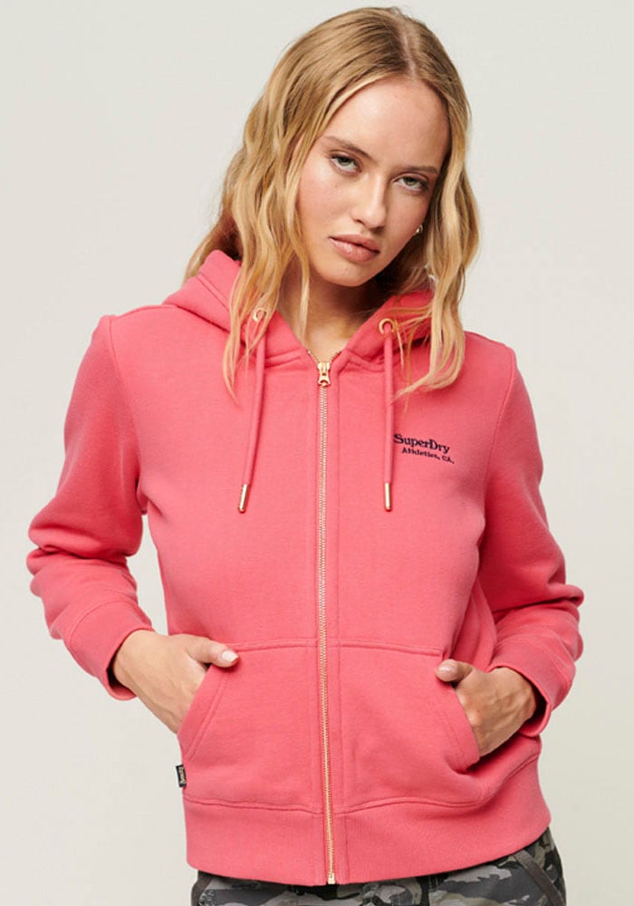 Superdry Kapuzensweatjacke »ESSENTIAL LOGO ZIP HOODIE«, mit Logostickerei von Superdry