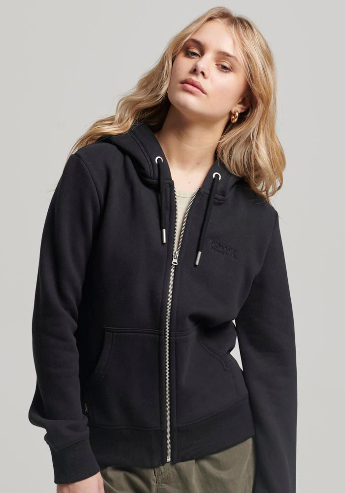 Superdry Kapuzensweatjacke »ESSENTIAL LOGO ZIP HOODIE«, mit Logostickerei von Superdry