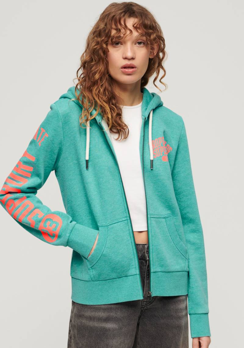 Superdry Kapuzensweatjacke »SUPER ATHLETIC GRAPHIC ZIPHOOD« von Superdry