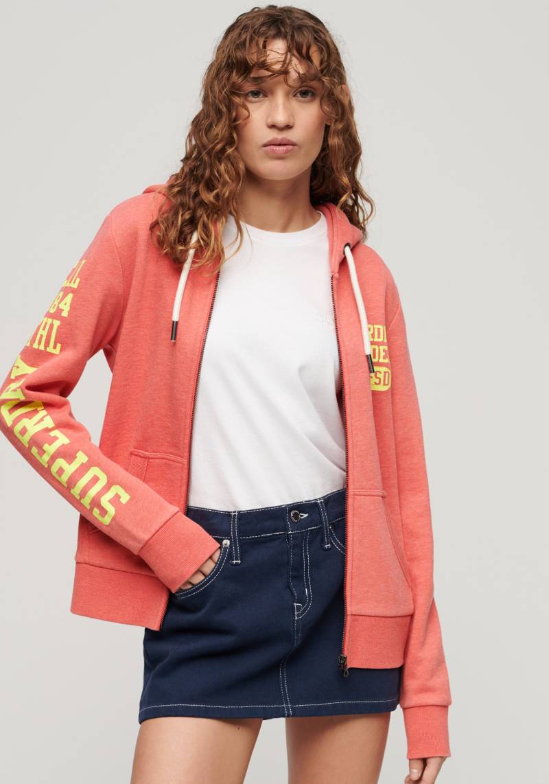 Superdry Kapuzensweatjacke »SUPER ATHLETIC GRAPHIC ZIPHOOD« von Superdry