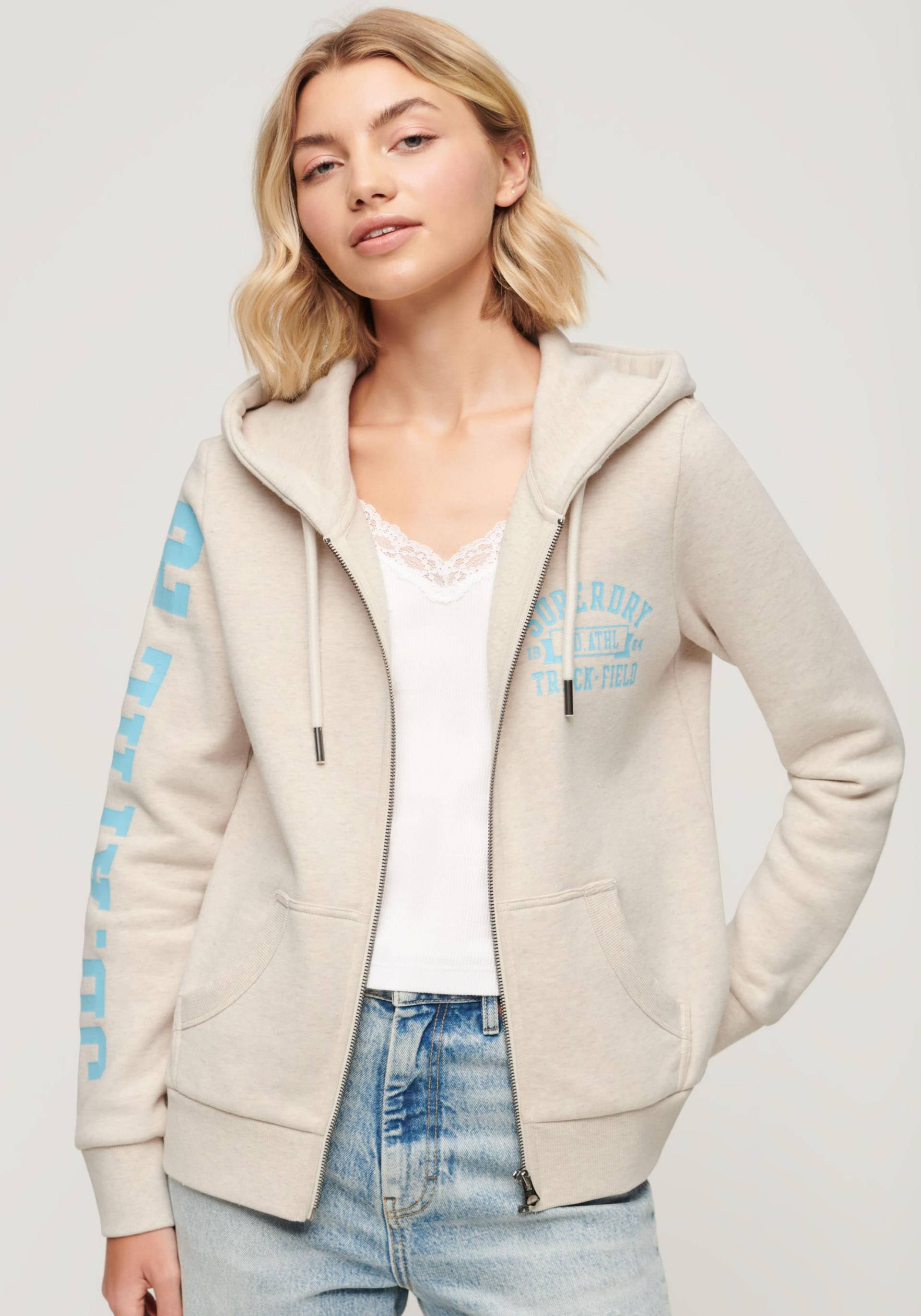 Superdry Kapuzensweatjacke »SUPER ATHLETIC GRAPHIC ZIPHOOD« von Superdry