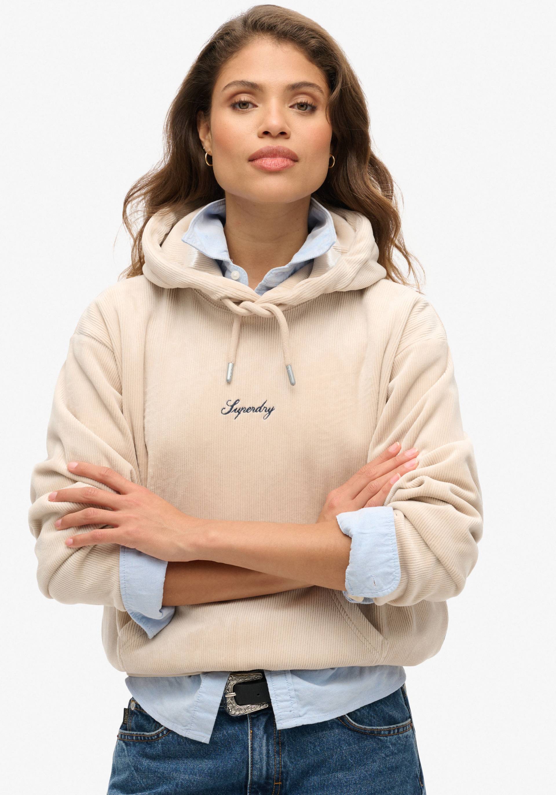 Superdry Kapuzensweatshirt »COUNTRY CLUB VELOUR LOOSE HOOD« von Superdry