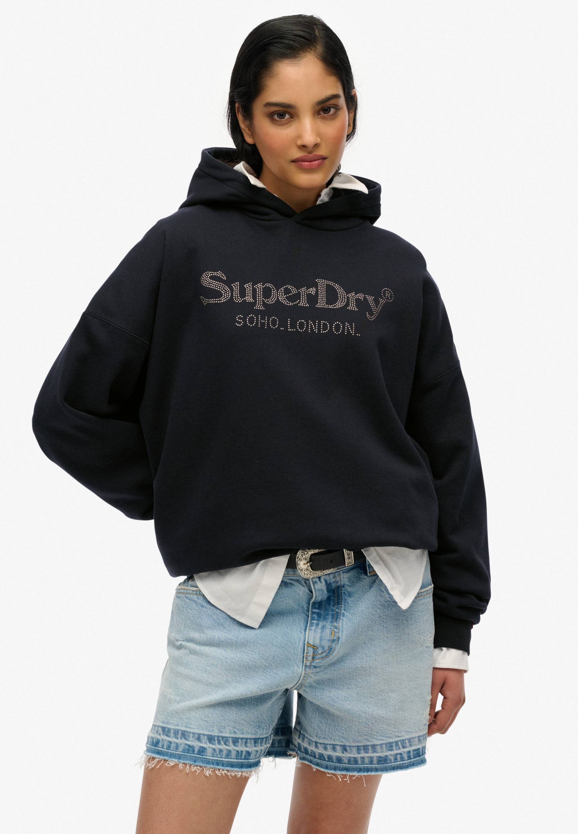 Superdry Kapuzensweatshirt »VENUE METALLIC RELAXED HOOD« Superdry Kapuzensweatshirt »VENUE METALLIC RELAXED HOOD« von Superdry