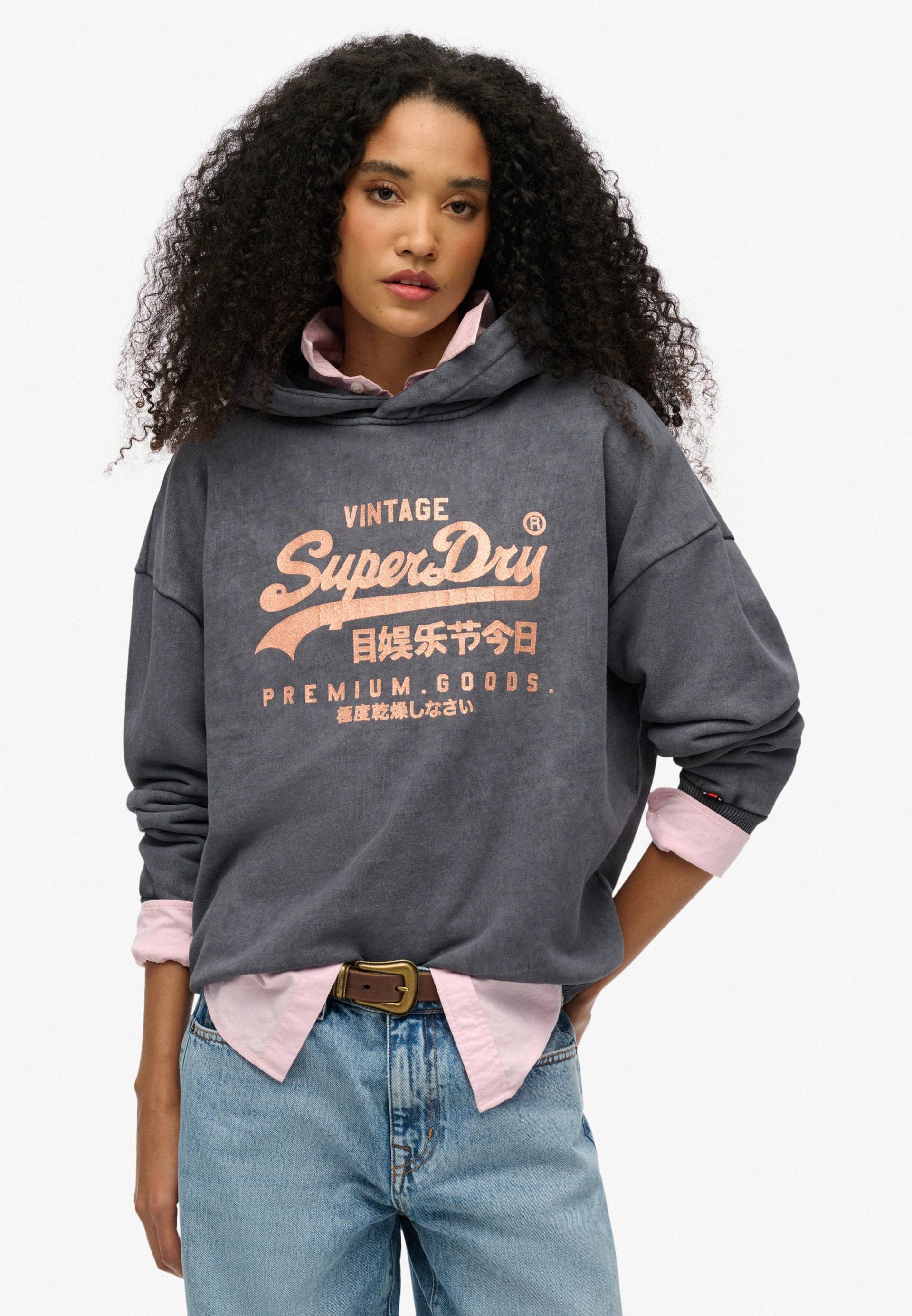 Superdry Kapuzensweatshirt »VL METALLIC RELAXED HOOD« Superdry Kapuzensweatshirt »VL METALLIC RELAXED HOOD« von Superdry
