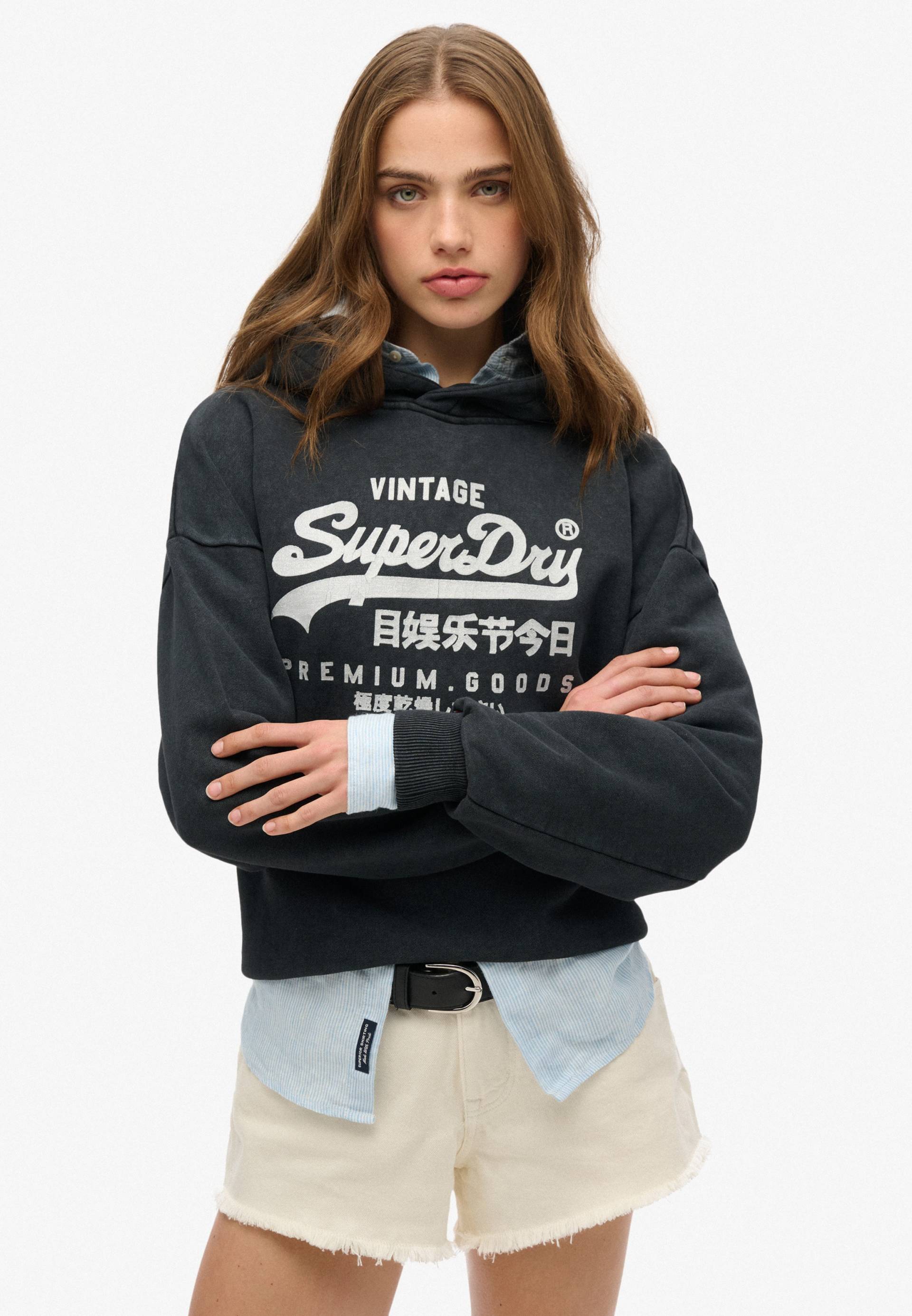 Superdry Kapuzensweatshirt »VL METALLIC RELAXED HOOD« Superdry Kapuzensweatshirt »VL METALLIC RELAXED HOOD« von Superdry