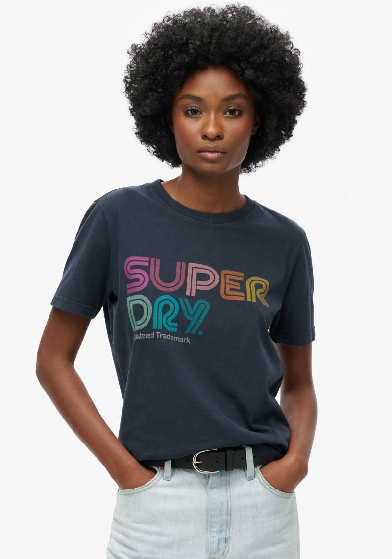 Superdry Kurzarmshirt »RAINBOW LOGO RELAXED T SHIRT« von Superdry