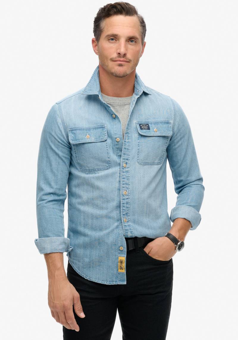 Superdry Langarmhemd »EMBROIDERED WORKWEAR SHIRT« von Superdry