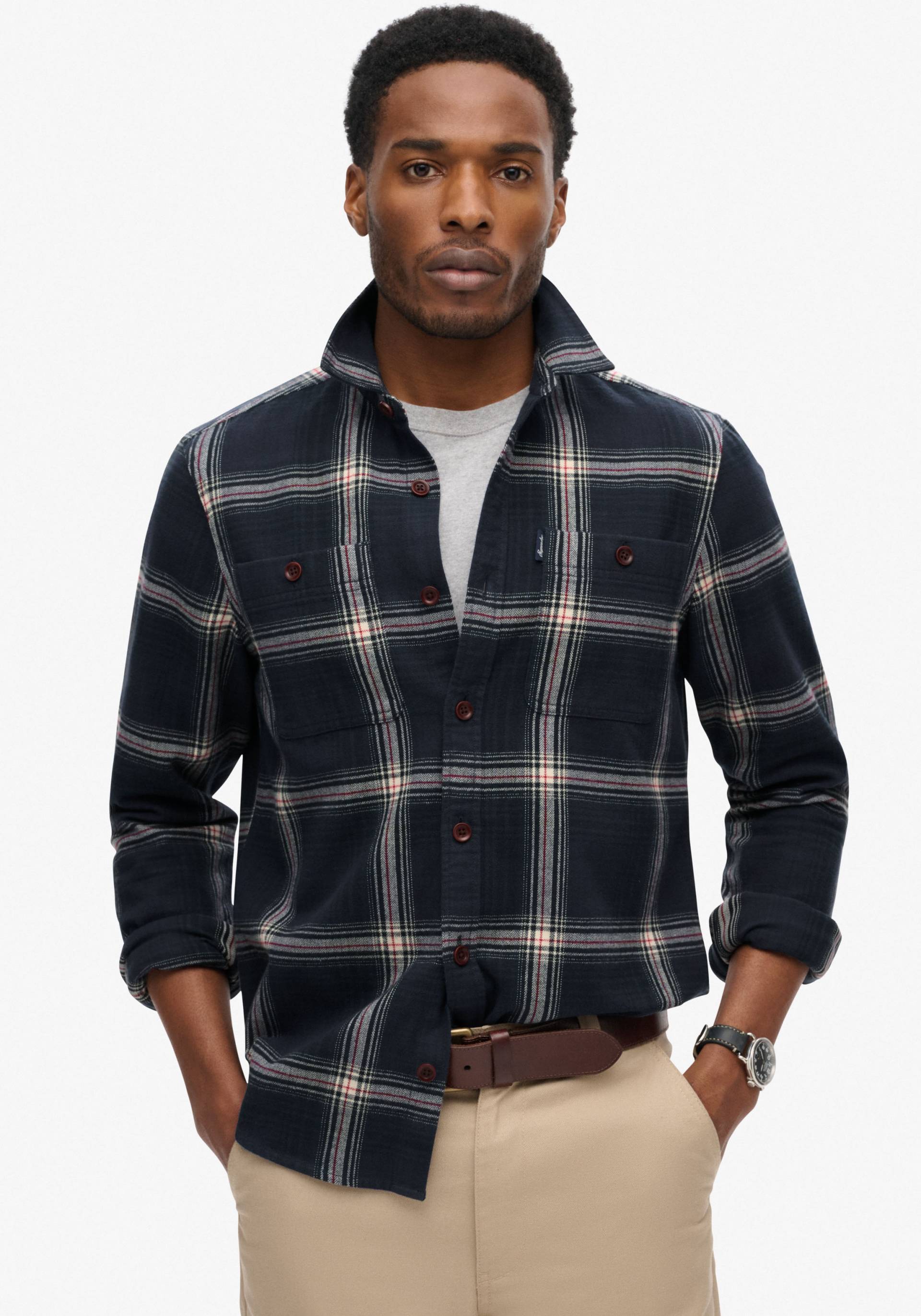 Superdry Langarmhemd »VINTAGE CHECK OVERSHIRT« von Superdry