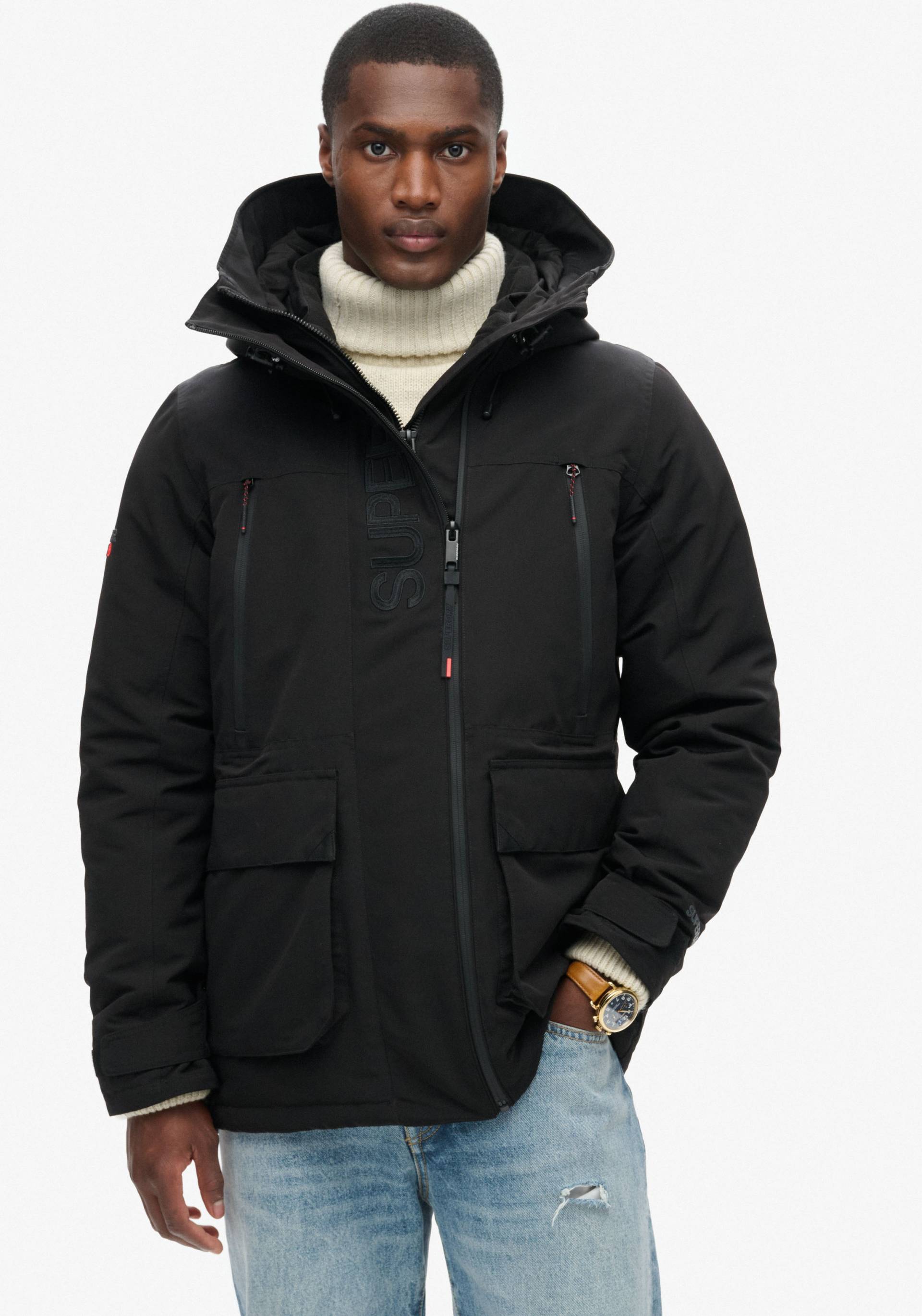 Superdry Outdoorjacke »HOOD ULTIMATE EMB WINDBREAKER«, mit Kapuze Superdry Outdoorjacke »HOOD ULTIMATE EMB WINDBREAKER«, mit Kapuze von Superdry