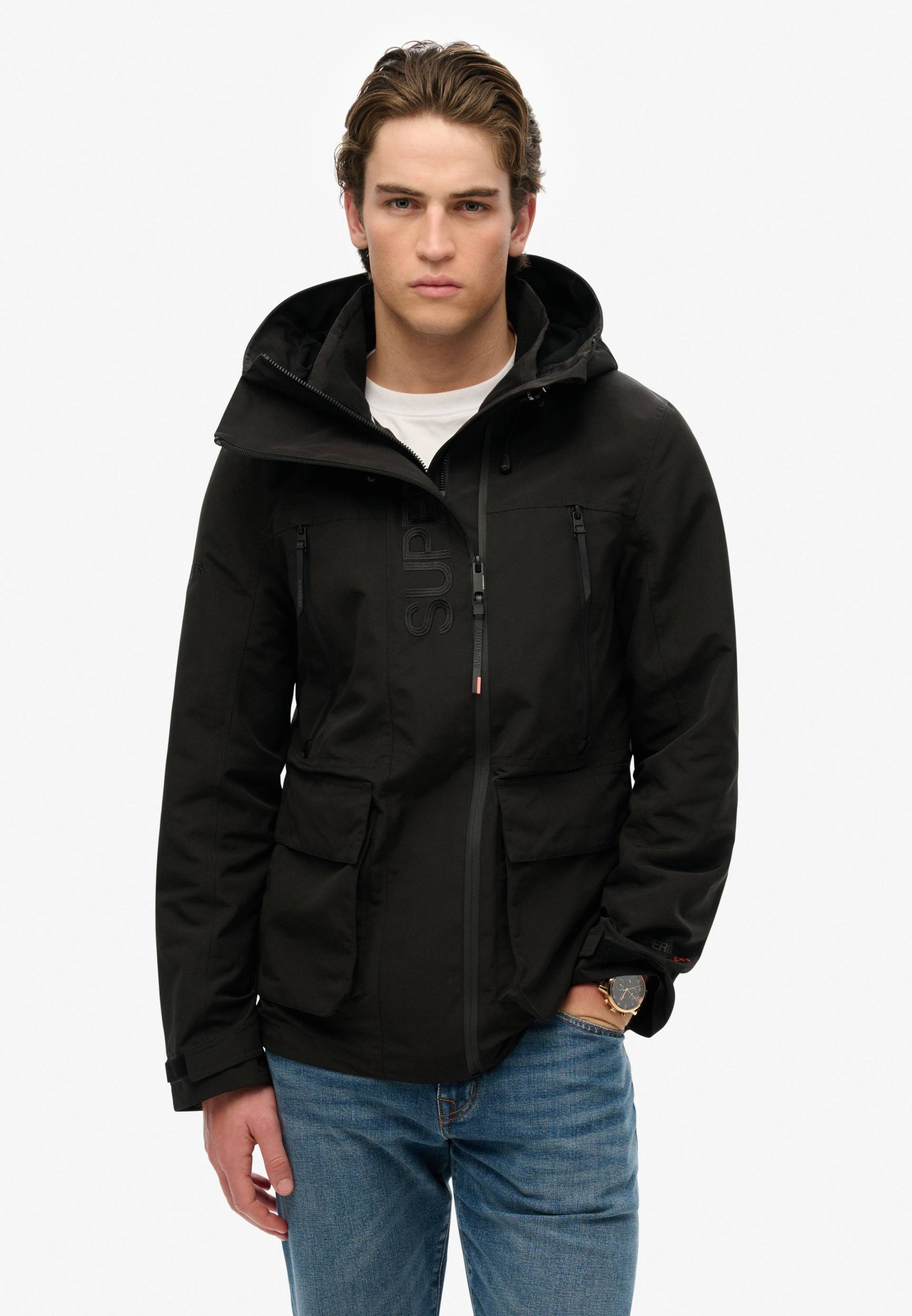 Superdry Outdoorjacke »HOOD ULTIMATE EMB WINDBREAKER«, ohne Kapuze von Superdry