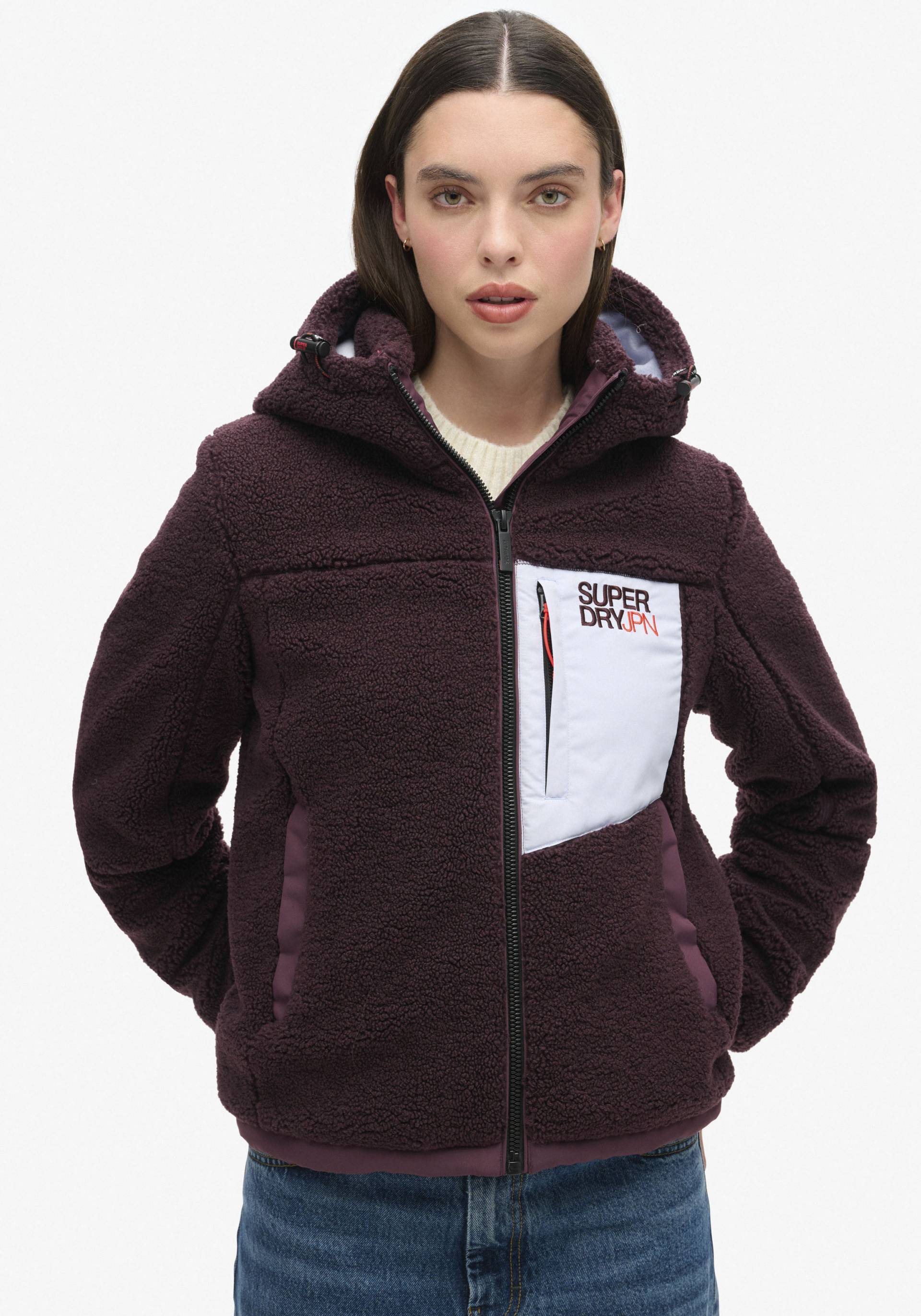 Superdry Outdoorjacke »HOODED FLEECE TREKKER JKT«, mit Kapuze von Superdry