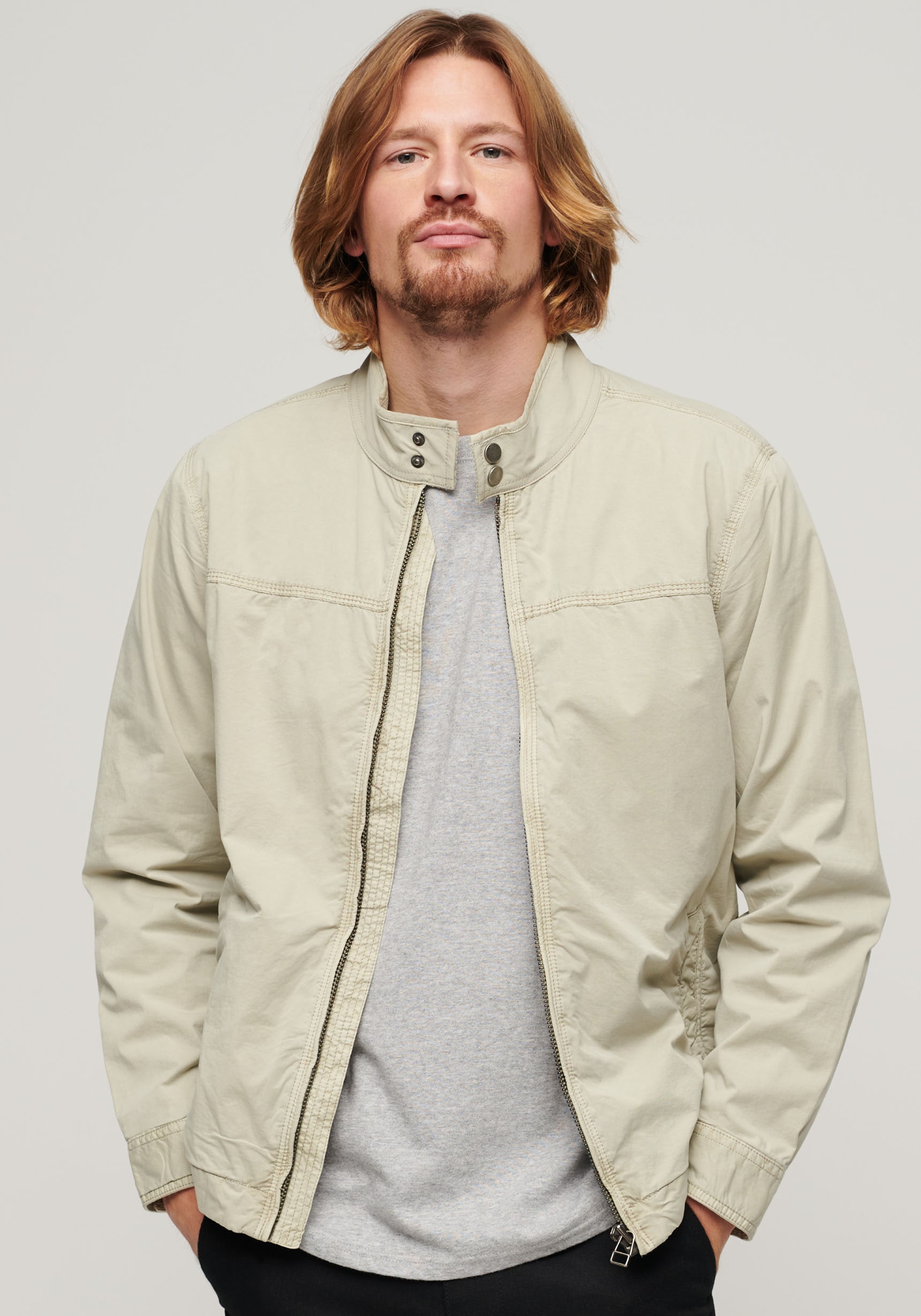 Superdry Outdoorjacke »SD-CLASSIC HARRINGTON«, ohne Kapuze von Superdry