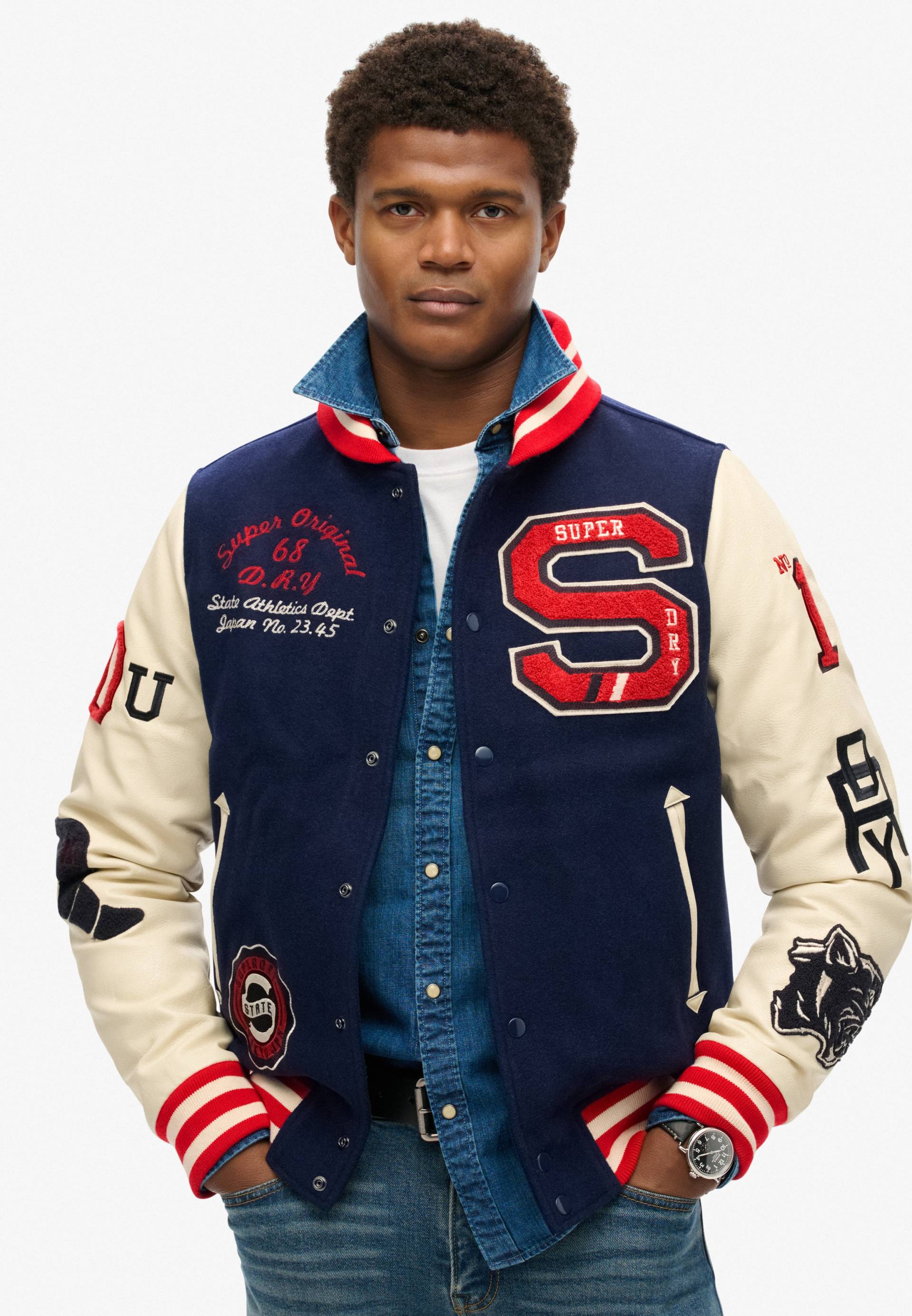 Superdry Parka »COLLEGE VARSITY PATCHED BOMBER« von Superdry