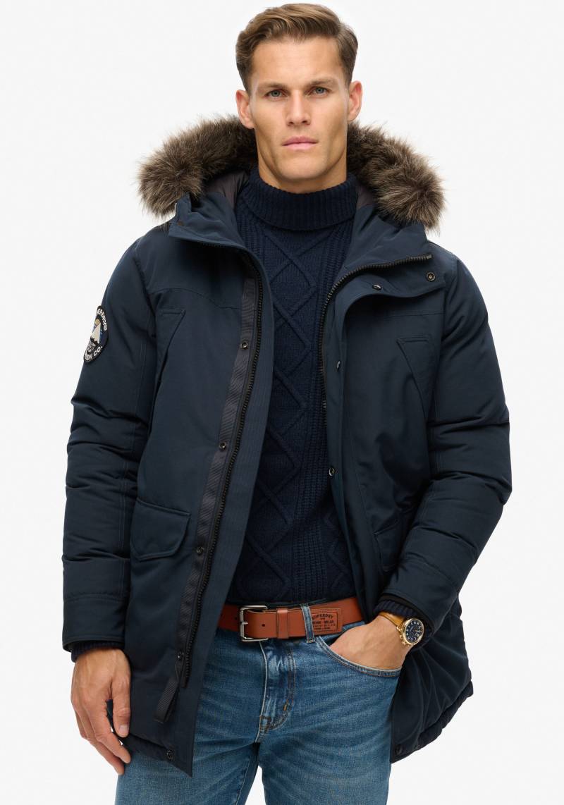 Superdry Parka »EVEREST FAUX FUR PARKA JACKET«, mit Kapuze von Superdry